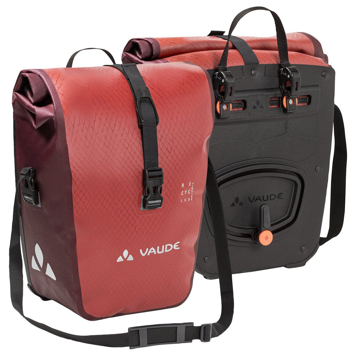 Paar VAUDE AQUA FRONT Bagagetassen 28 L Rood