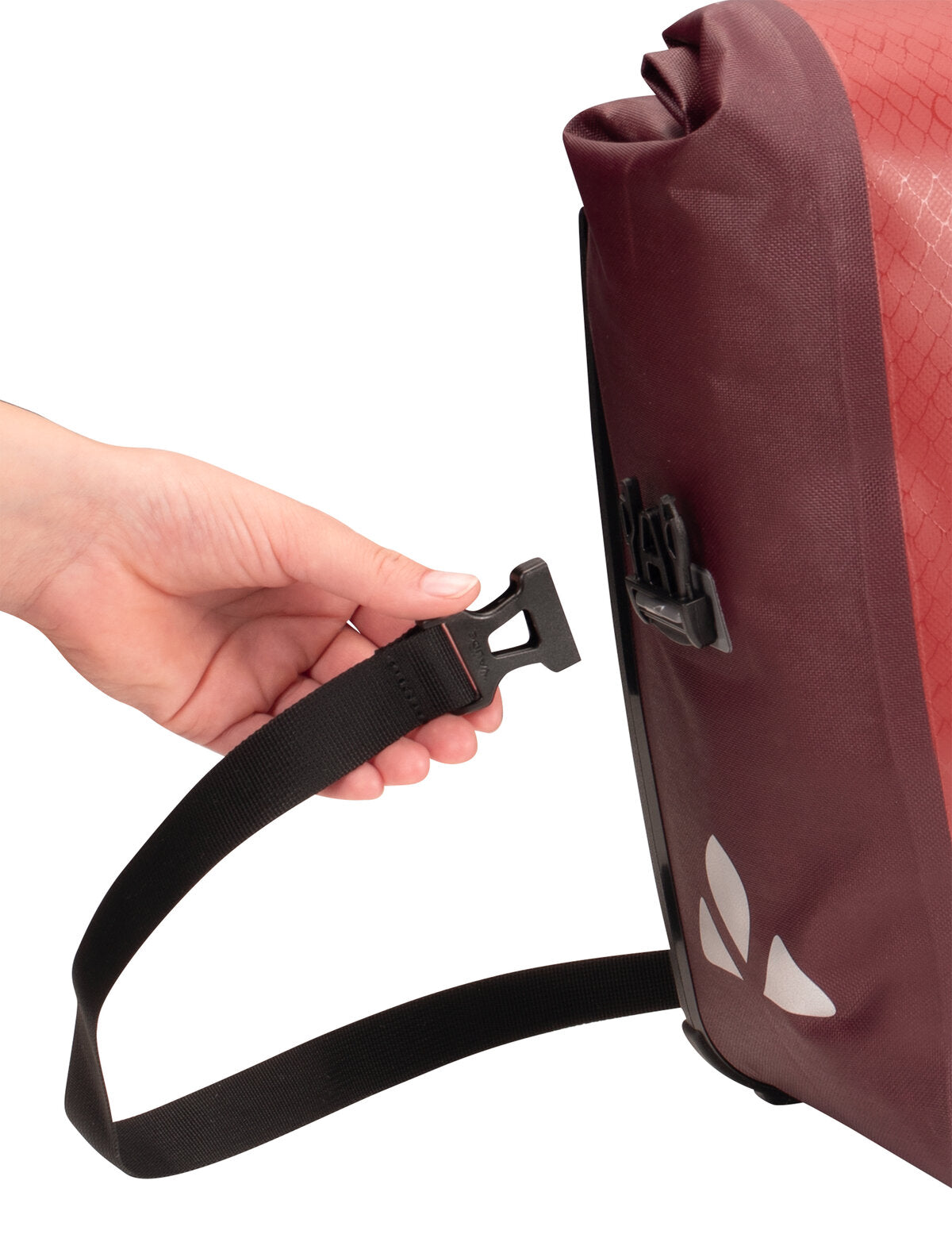 Paar VAUDE AQUA FRONT Bagagetassen 28 L Rood