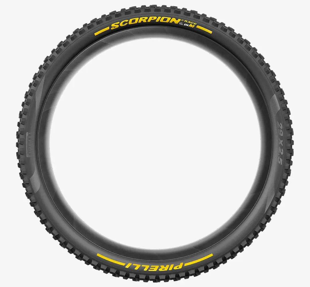 PIRELLI SCORPION RACE ENDURO M 29x2.5 Tubeless Ready Zacht Zwart/Geel band 4191200