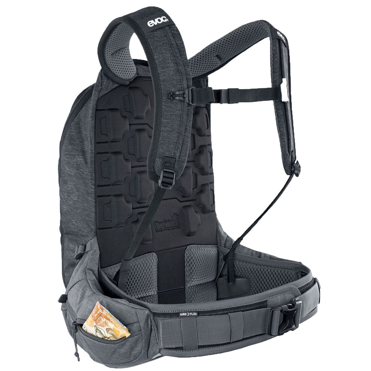 Sac à Dos avec Dorsale EVOC TRAIL PRO 16L Noir