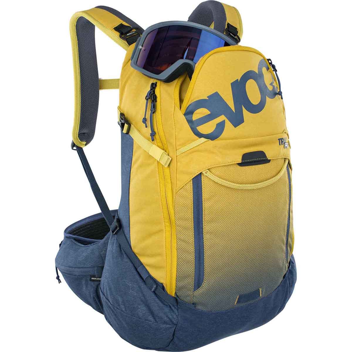 Sac à Dos avec Dorsale EVOC TRAIL PRO 26L Jaune/Bleu