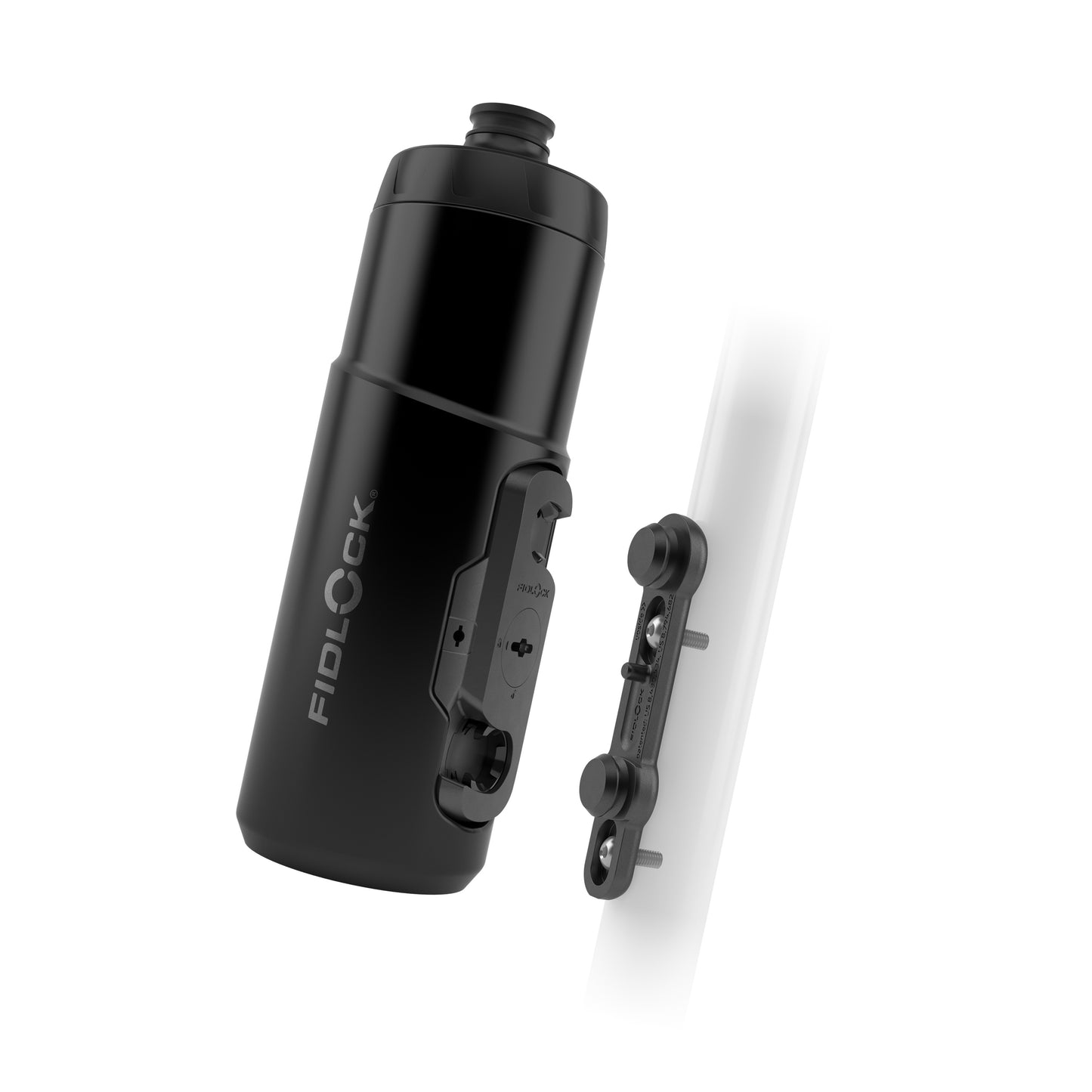 Fles- en bidonhouderset FIDLOCK TWIST BIKE BASE 600 ml Zwart