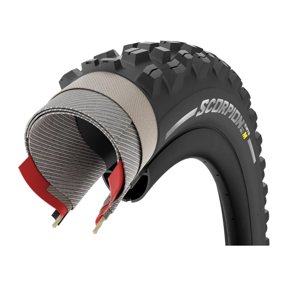 PIRELLI SCORPION E-MTB M 29x2.6 Tubeless Ready Soft Zwart/Goud 4355600 band