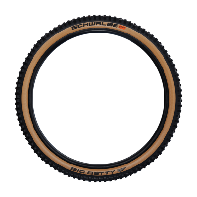 SCHWALBE BIG BETTY 27.5x2.40 ADDIX SOFT SUPERGRAVITY Tubeless Ready Zachte Zwarte/Bruine band