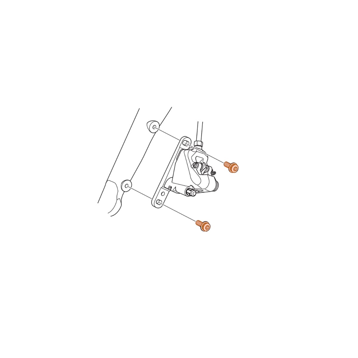 SHIMANO DURA-ACE FLATMOUNT R9170 Bevestigingsschroef voorremklauw