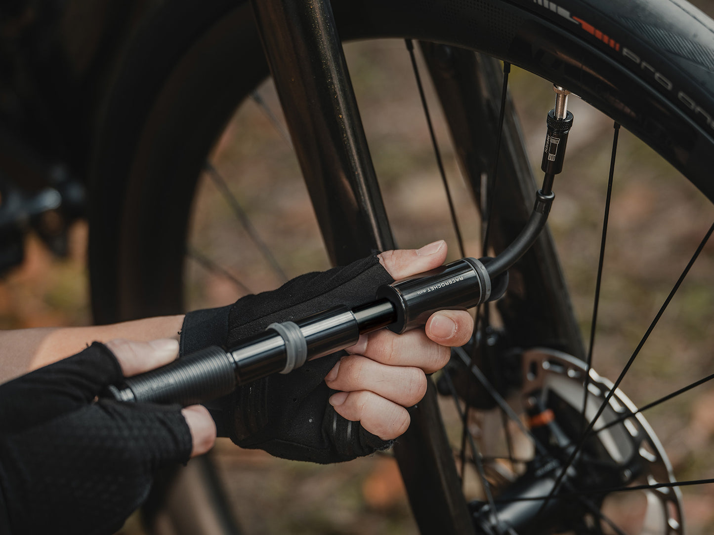 TOPEAK RACEROCKET Mini Handpomp Zwart