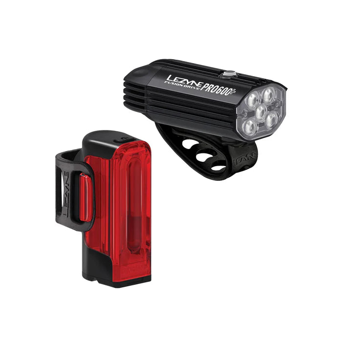 LEZYNE FUSION DRIVE PRO 600+ / STRIP DRIVE 300+ voor- en achterlichten