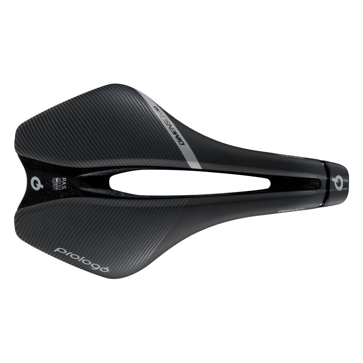 PROLOGO DIMENSION-zadel met T4.0-rails, zwart