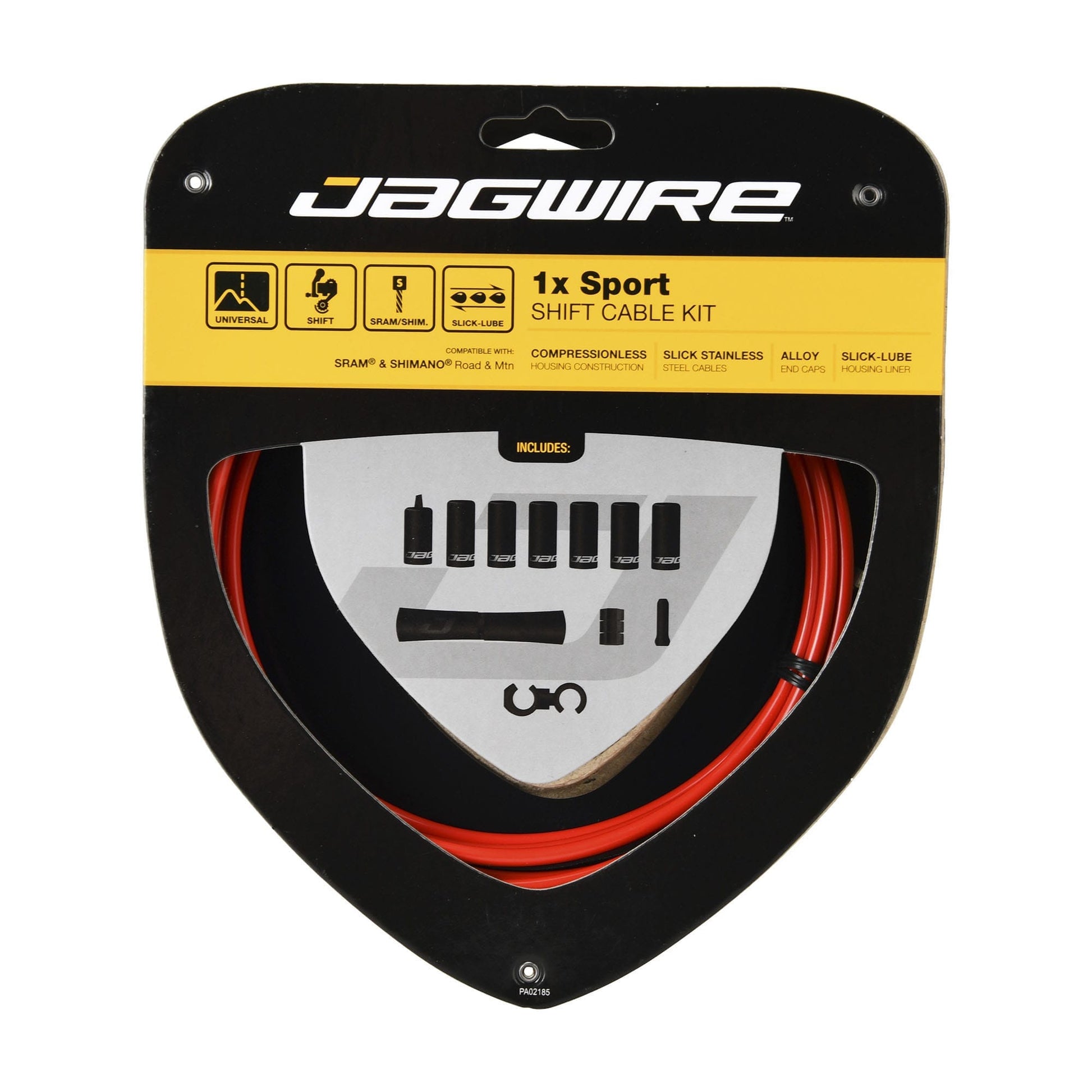 Kit de Câbles et Gaines de Dérailleur JAGWIRE SPORT SHIFT 1X Rouge