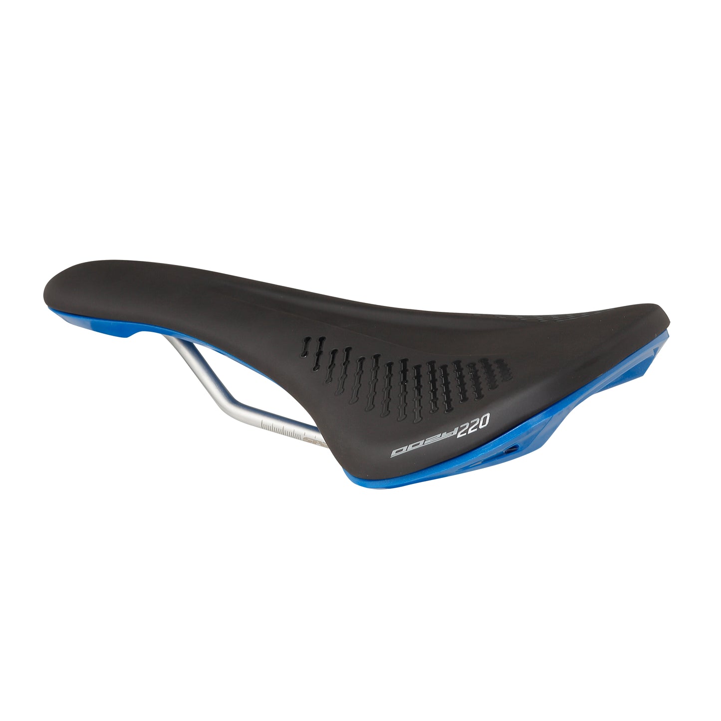 Zadel SPANK OOZY 220 144mm Rails CrN/Ti Blauw