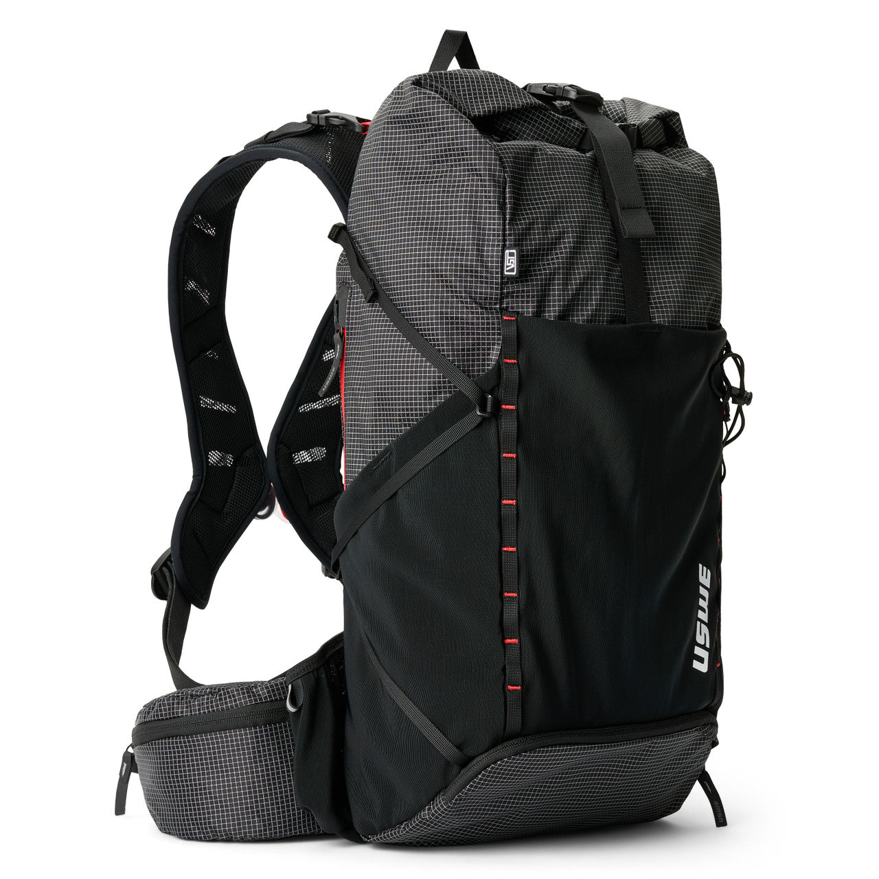 USWE ROLLTOP DAYPACK 30L rugzak zwart