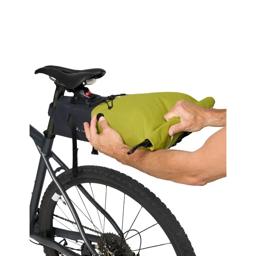 VAUDE TRAILSADDLE L 10,5 L Zadeltas Zwart/Groen