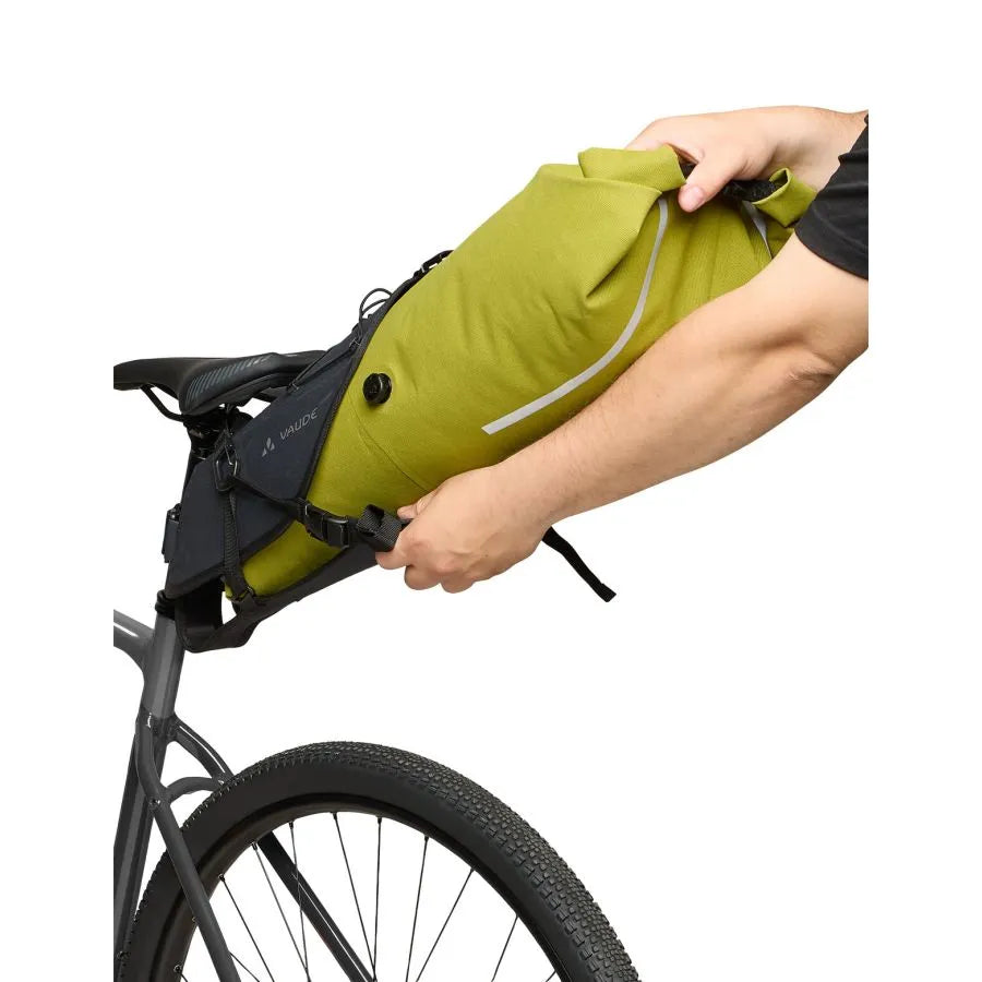 VAUDE TRAILSADLE CAGE 15 L Zadeltas Zwart/Groen