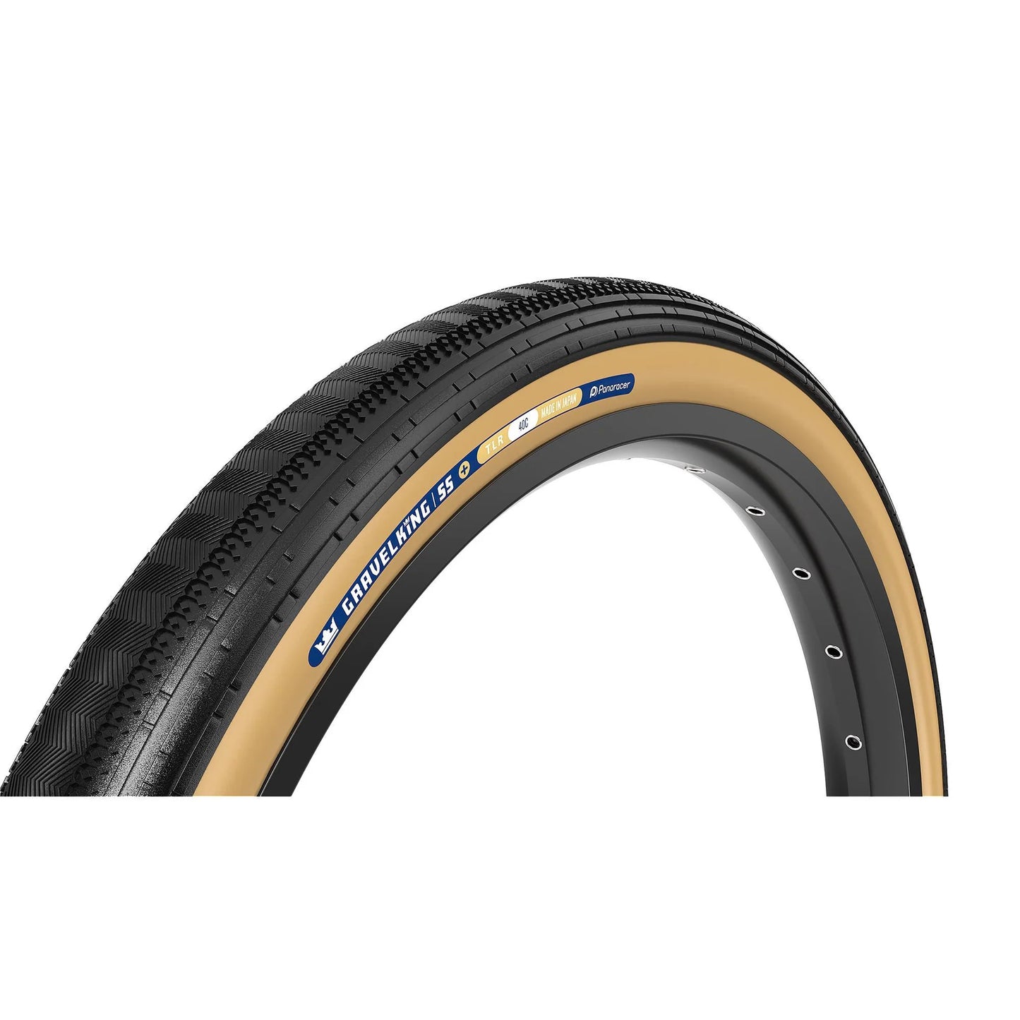 PANARACER GRAVELKING SEMISLICK+ TLR 700x35c Tubeless voorbereid Beige band