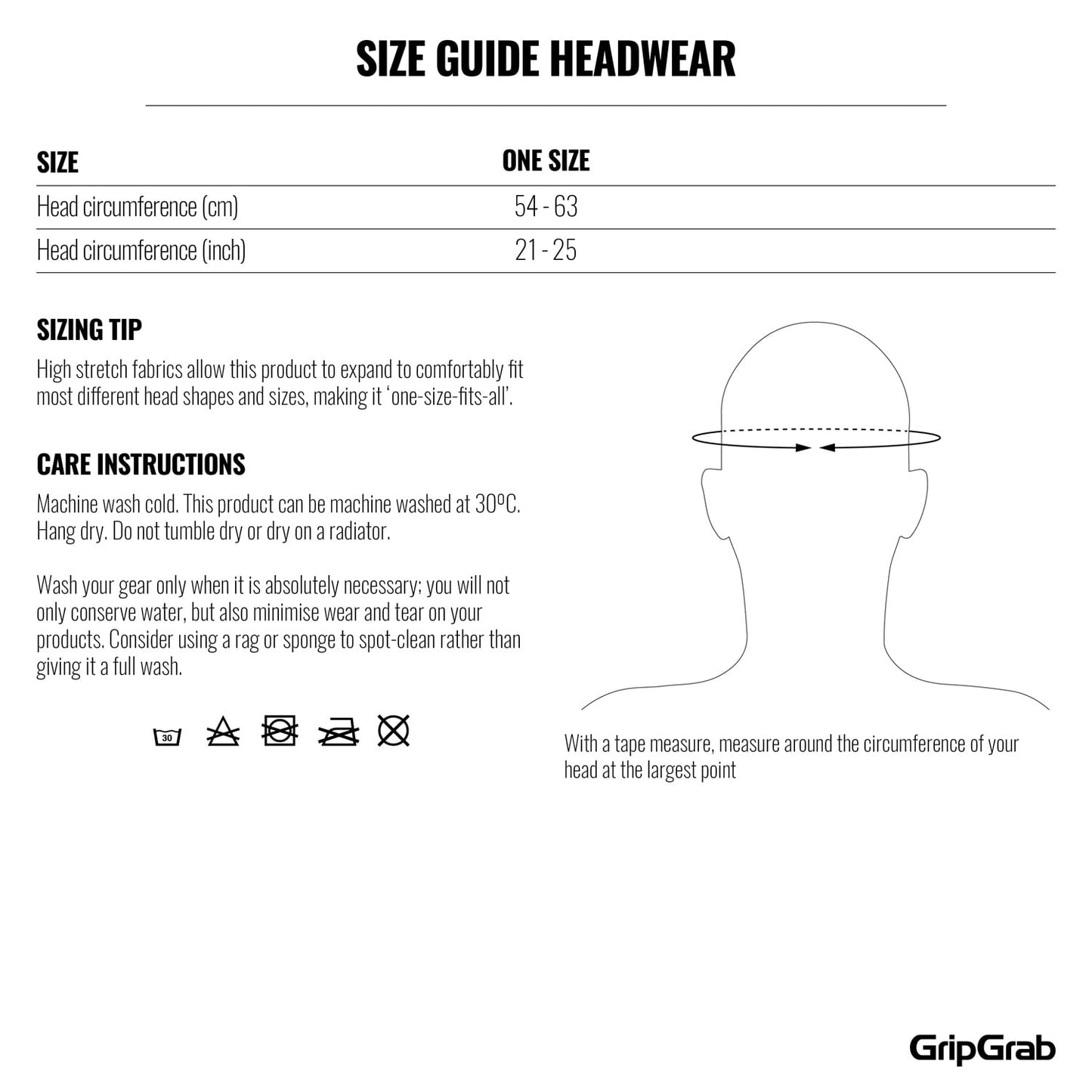 Bandana GRIPGRAB Geel