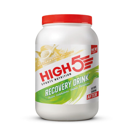 Hersteldrank High5 RECOVERY DRINK (1.6kg) Banaan Vanille Milkshake