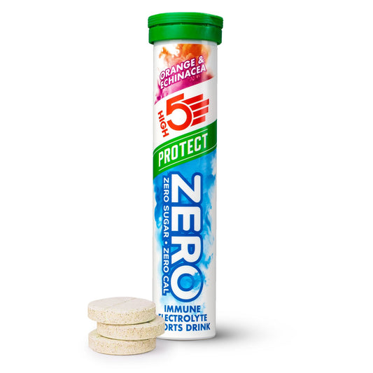 Boisson Anticrampe High5 ZERO PROTECT Tube van 20 Sinaasappel & Echinacea tabletten