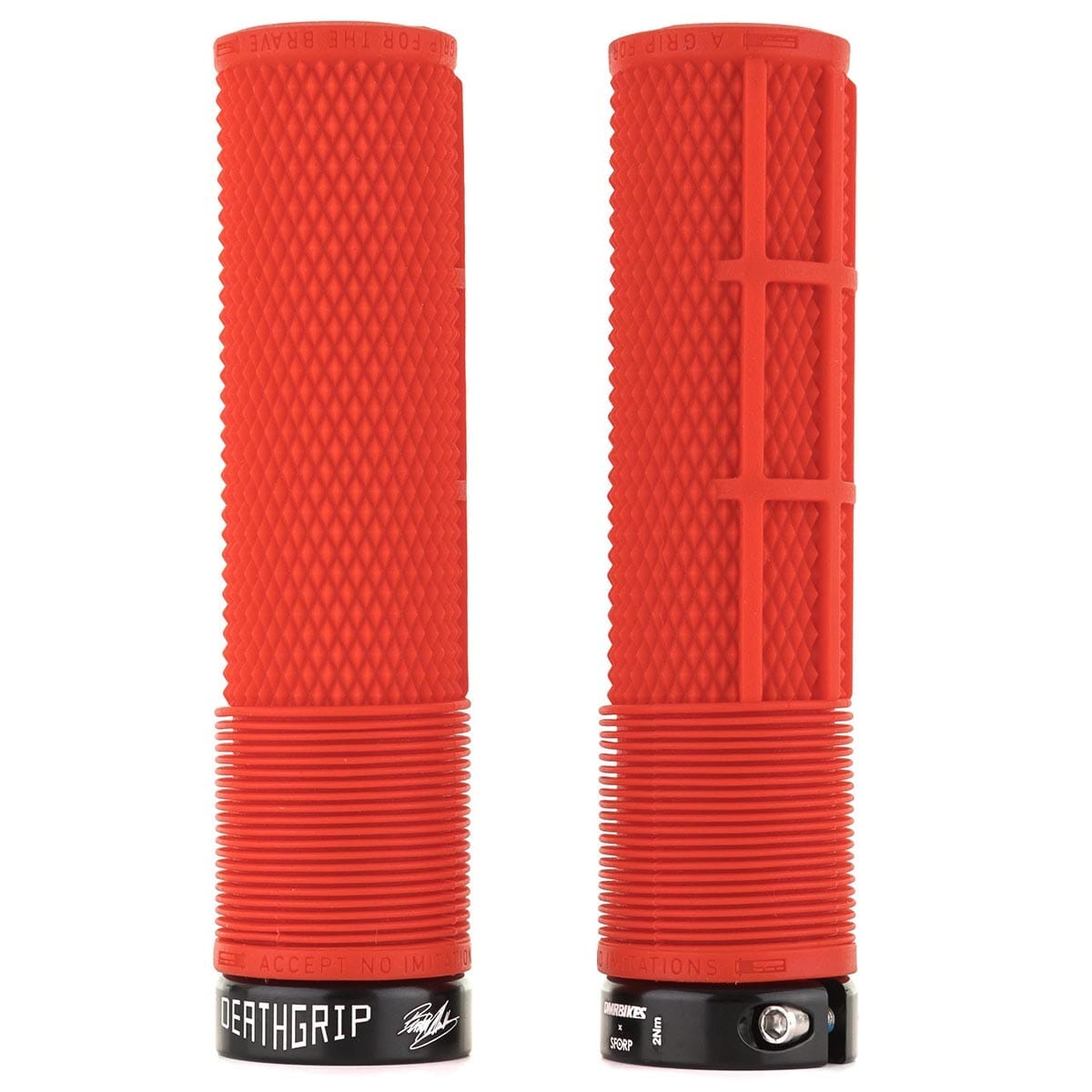 Handvatten DMR DEATHGRIP Medium Lock-on Rood