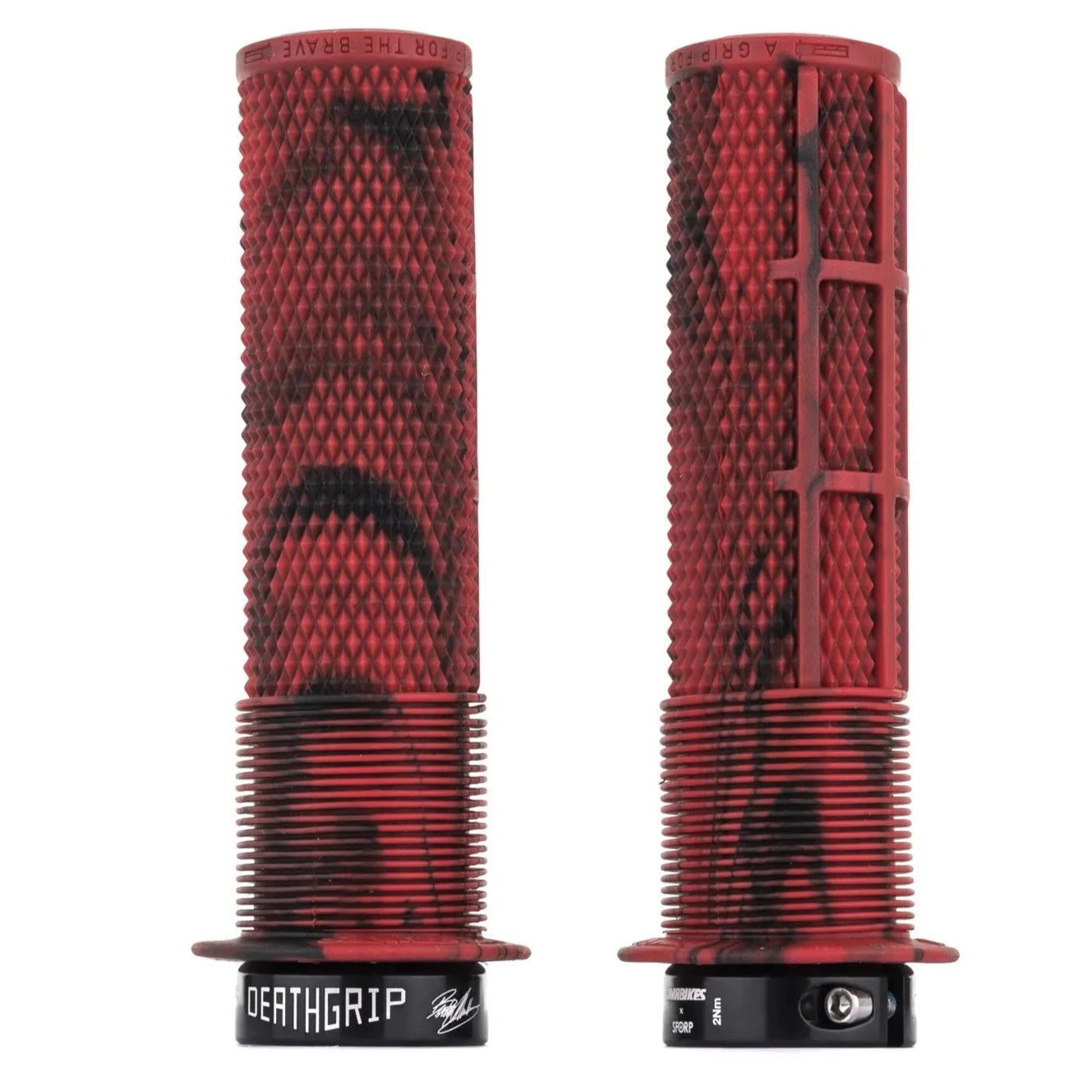 Handvatten DMR DEATHGRIP Flens Medium Lock-On Rood/Camo