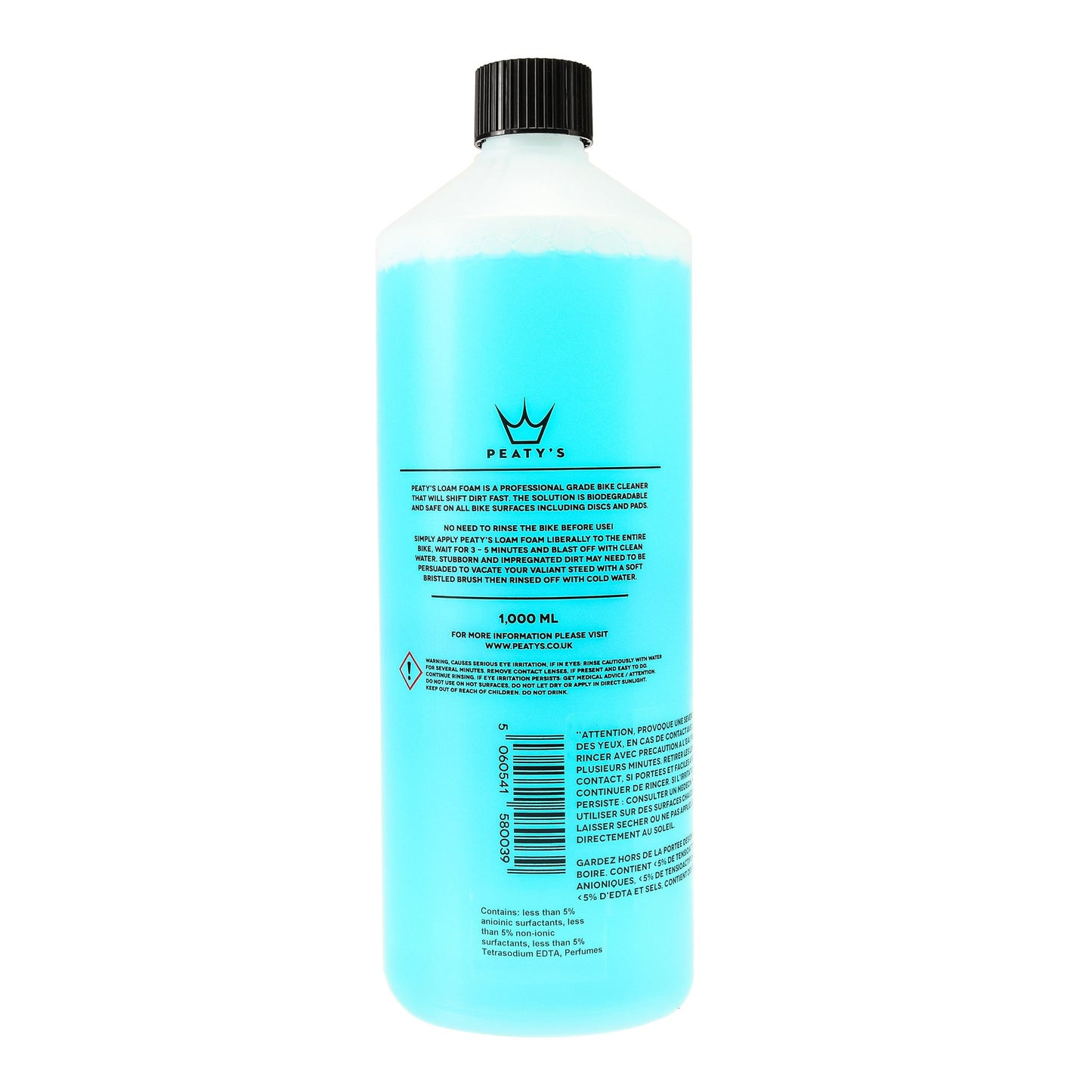 PEATY'S LOAM FOAM CLEANER voor fietsen (1 L)