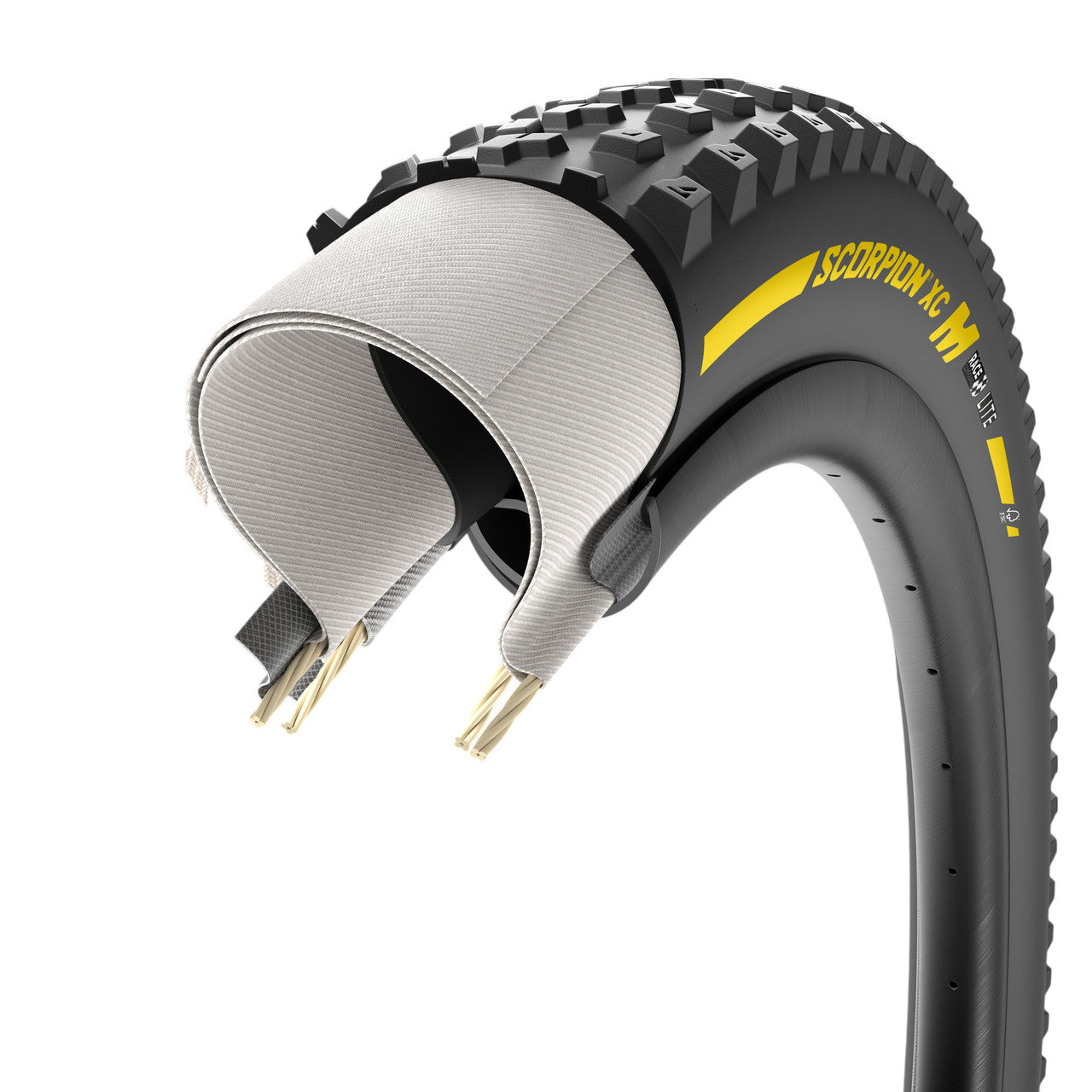 PIRELLI SCORPION RACE XC M 29x2.40 Tubeless Ready Soft Yellow Team Edition band