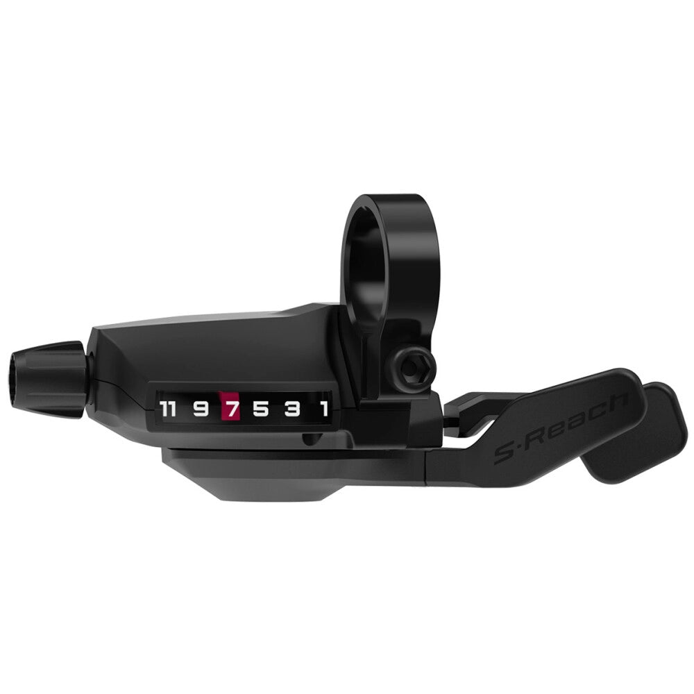 Rechter SHIMANO CUES 11V SL-U6050 Short Reach-schakelversteller met indicator