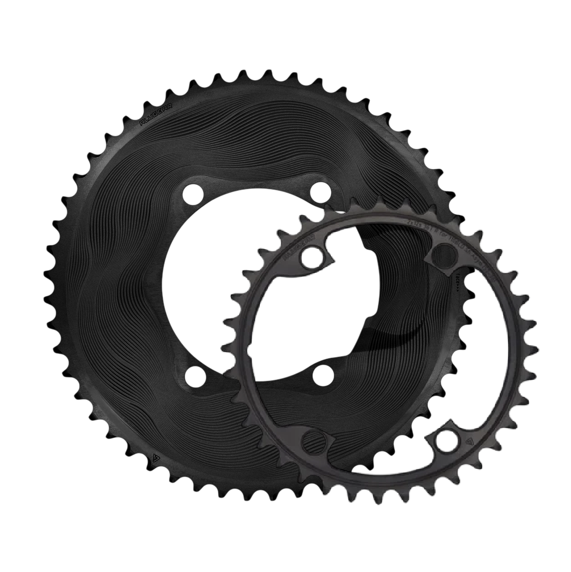 Paar Kettingbladen 12V ALUGEAR AERO 110 BCD voor Shimano