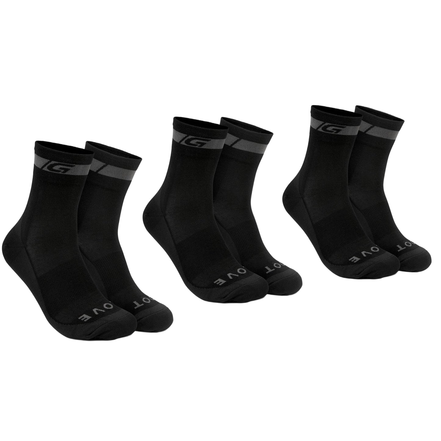 GRIPGRAB MERINO REGALAR sokken zwart (x3)