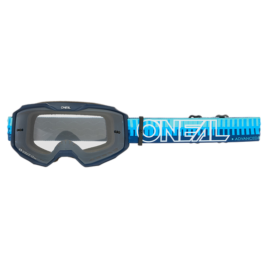 O'NEAL B-10 STRIPED Masker Blauw Helder Schild