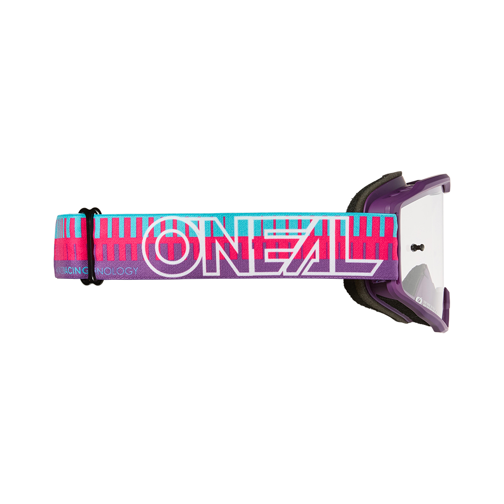 O'NEAL B-10 STRIPED Masker Roze/Violet Helder Schild