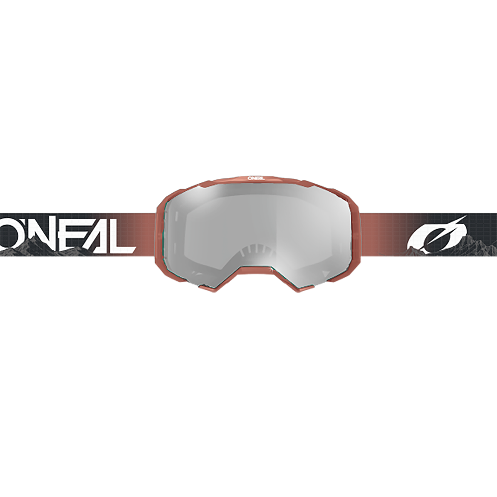 O'NEAL B-22 COVERT Masker Zwart/Rood Helder Schild