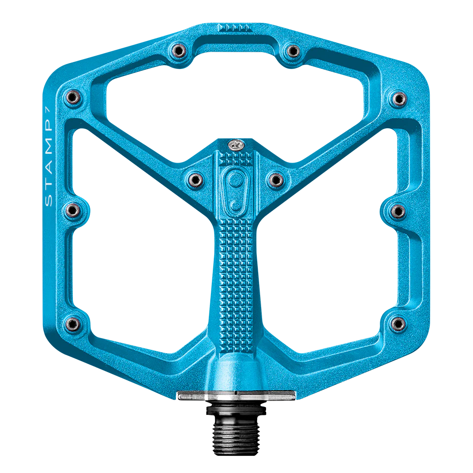 Platte pedalen CRANKBROTHERS STAMP 7 Groot Blauw