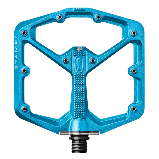 Platte pedalen CRANKBROTHERS STAMP 7 Groot Blauw