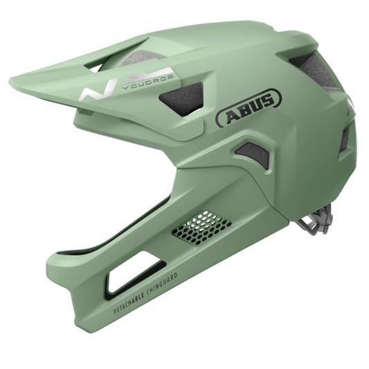 MTB-helm ABUS YOUDROP FF Junior Mist Groen