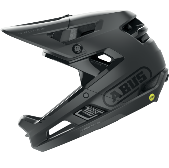 ABUS AIRDROP MIPS MTB Helm Zwart Mat