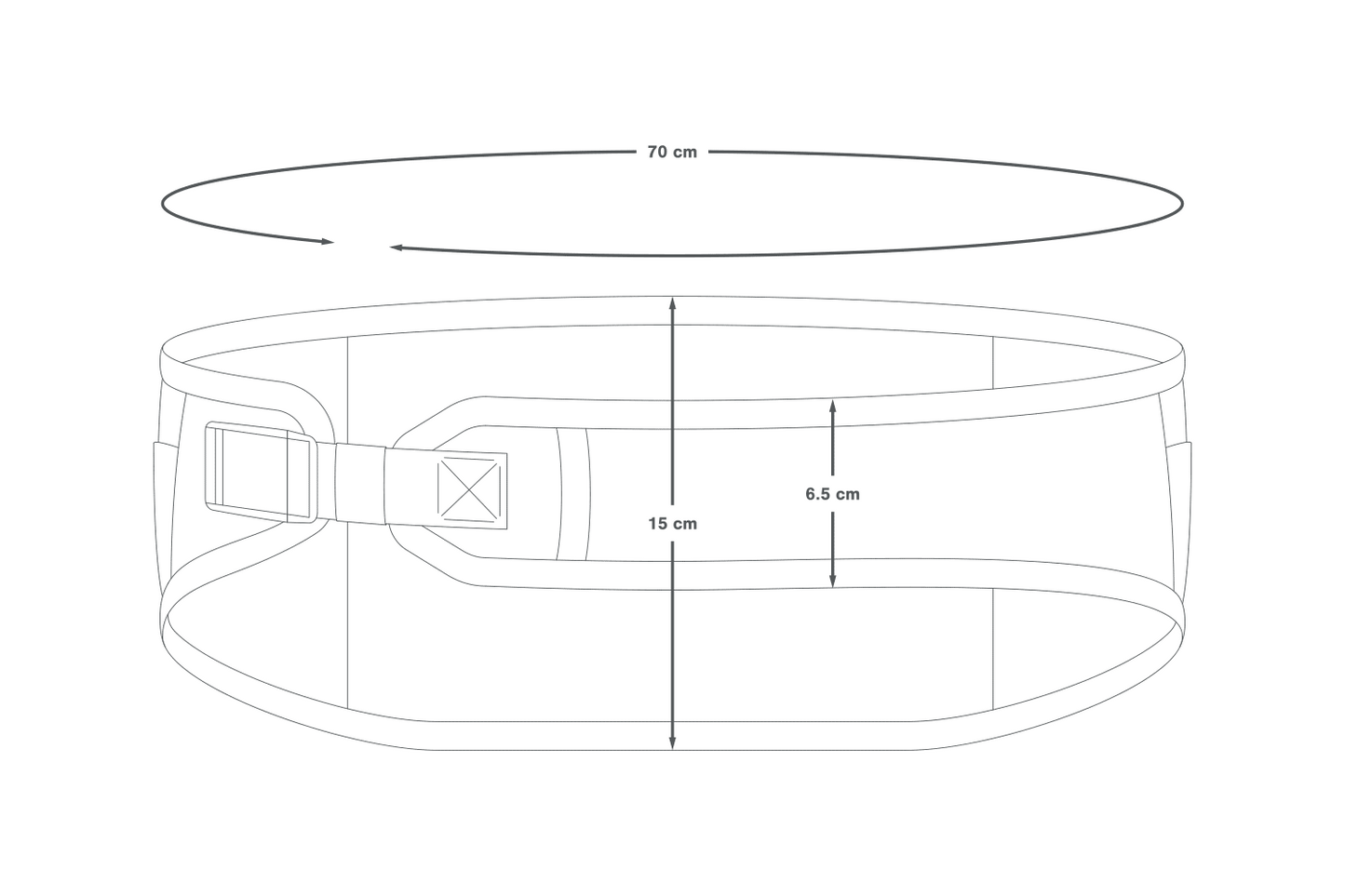 APIDURA EXPEDITIE WAIST BELT Zwart