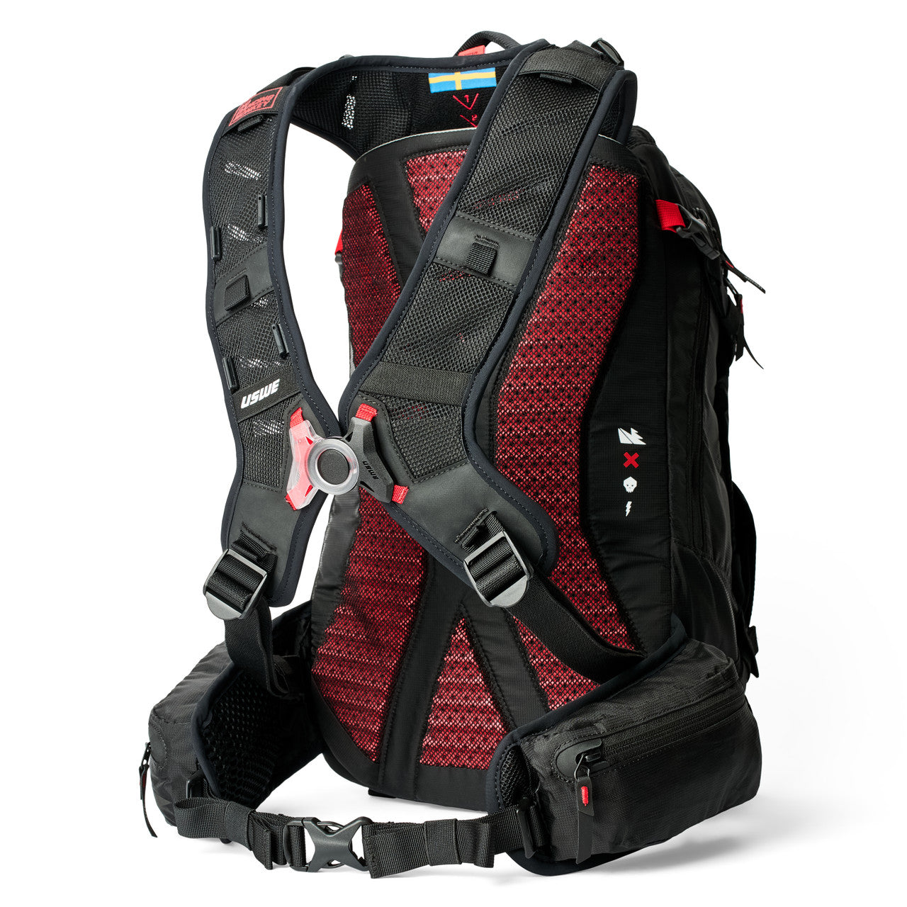 USWE ZIPPERED DAYPACK 25L Rugzak Zwart
