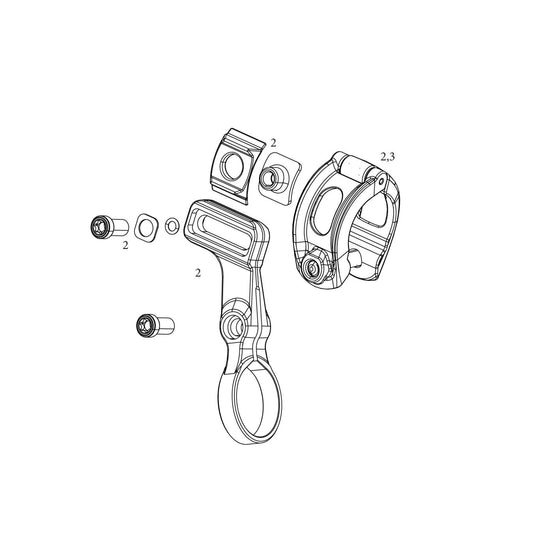 Klem voor SRAM AXS POD schakeling rechts