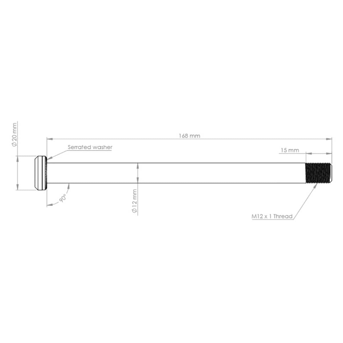 Axe de Roue Arrière BURGTEC 168,5 mm pour Cadres Santa Cruz Orange