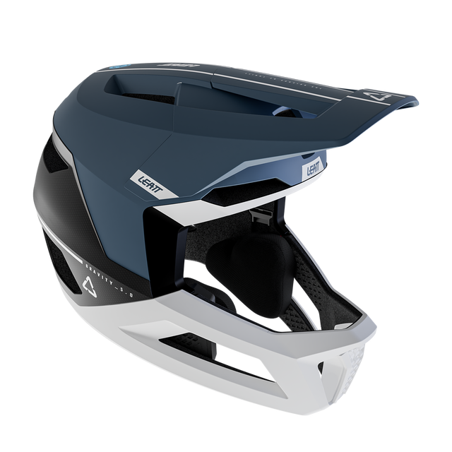 LEATT MTB GRAVITY 5.0 Helm Blauw/Wit