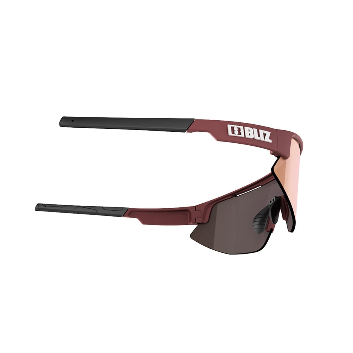 Lunettes BLIZ MATRIX SMALL Bordeaux Ecran Rose Iridium