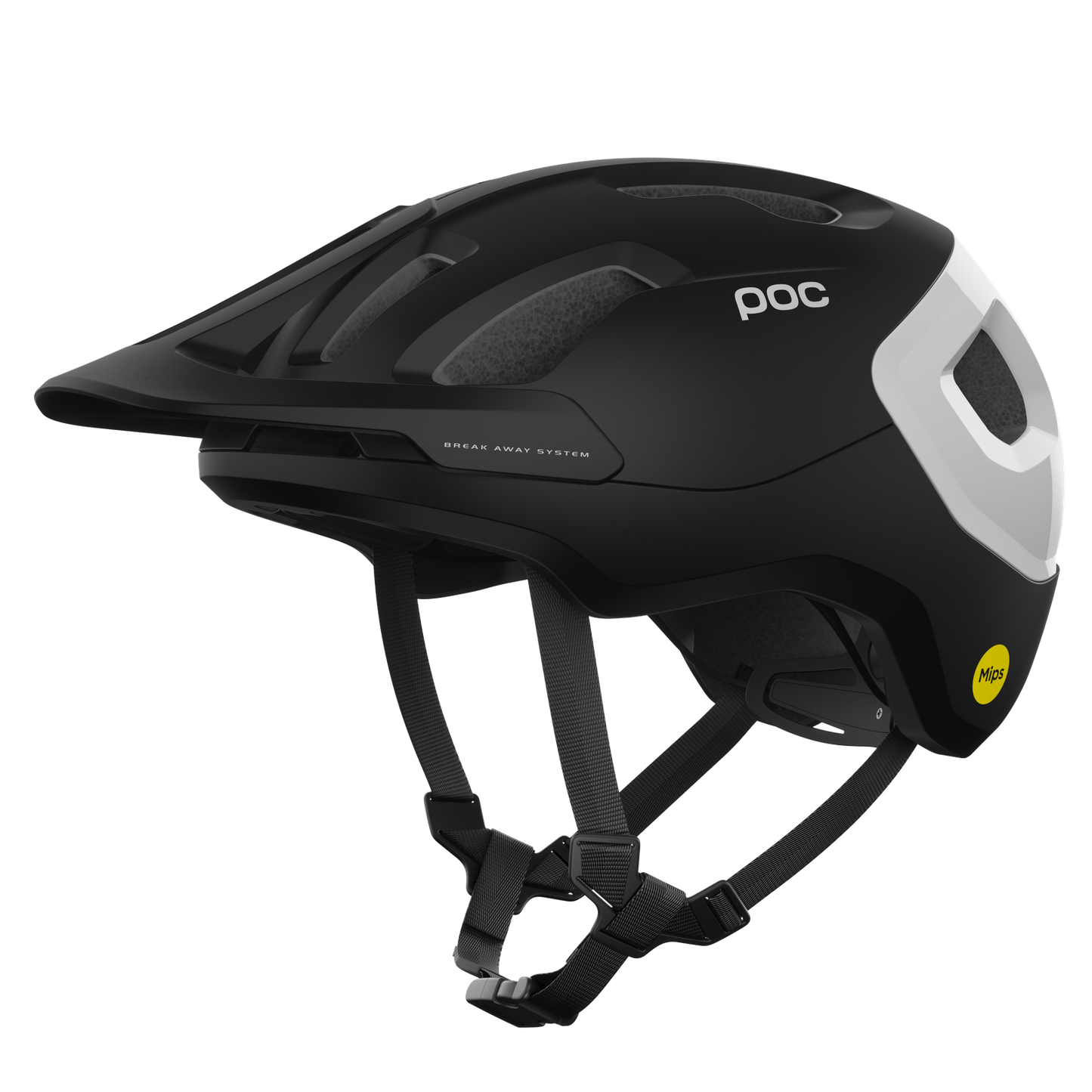 POC AXION RACE MIPS MTB Helm Mat Zwart/Wit