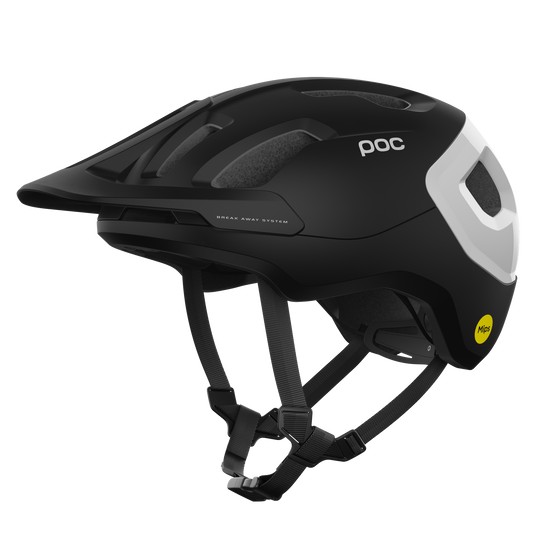 POC AXION RACE MIPS MTB Helm Mat Zwart/Wit