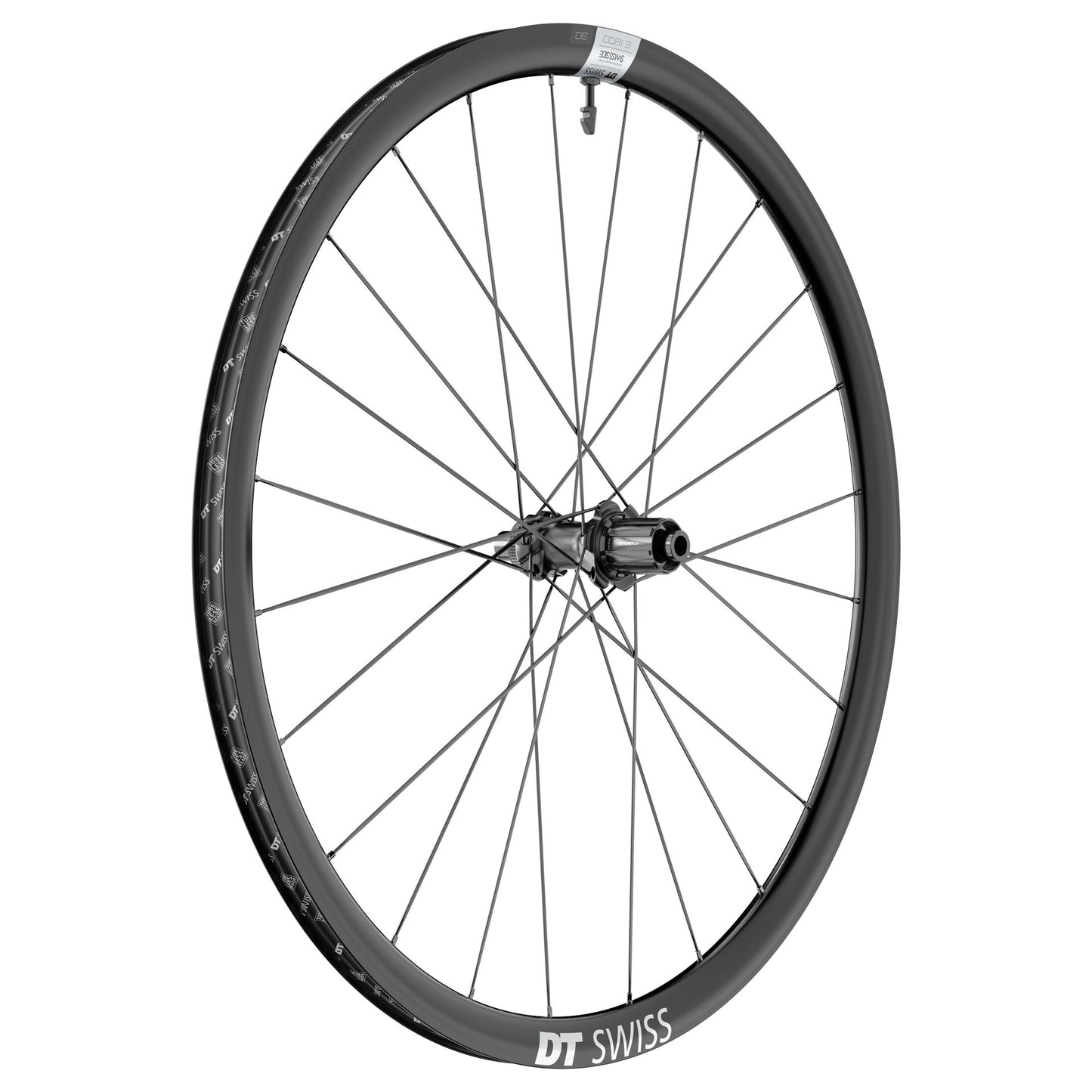 DT SWISS E 1800 SPLINE 30 DISC Tubeless voorbereid achterwiel (Center Lock)