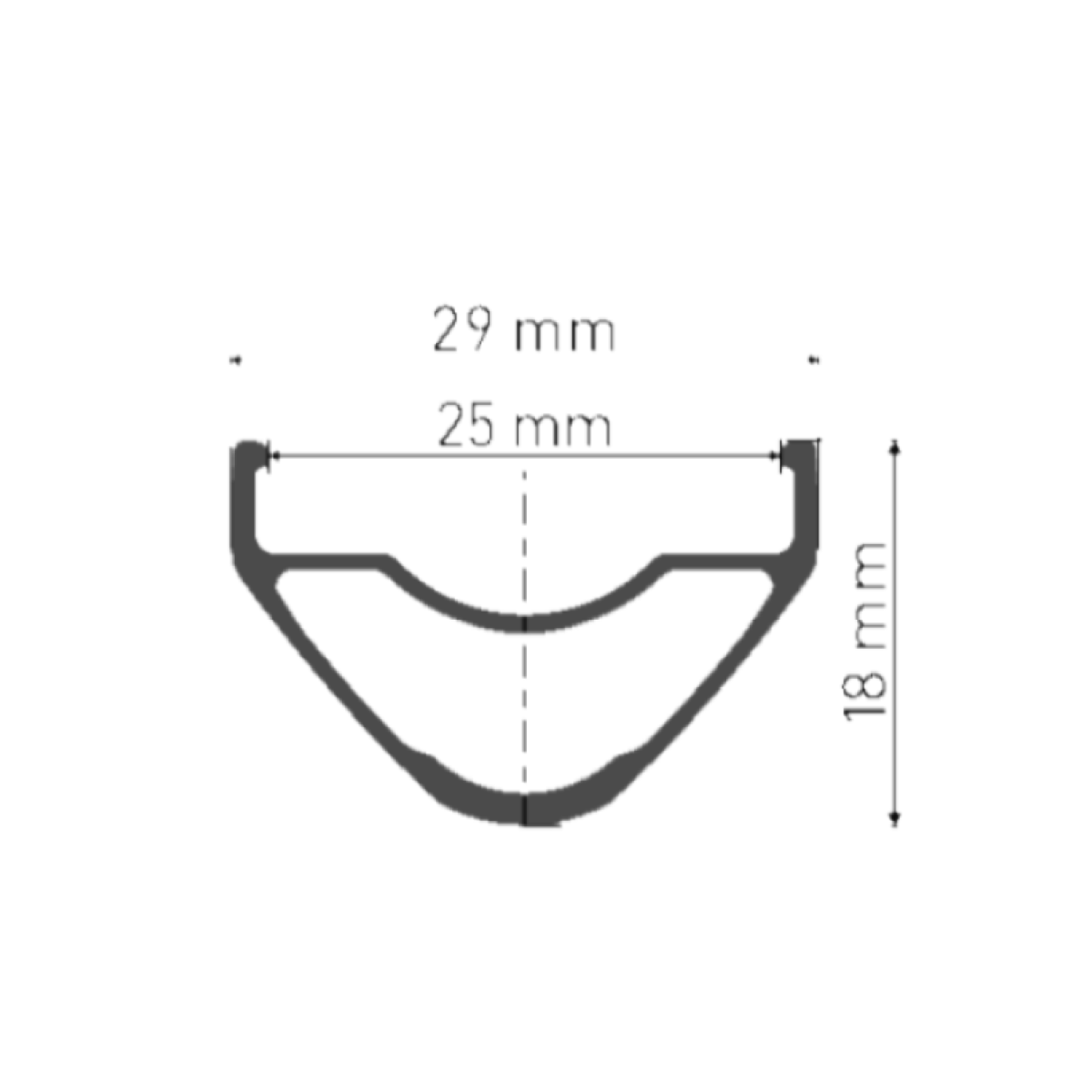 DT SWISS XR 1700 SPLINE 25 mm 29" 15x110 mm Boost voorwiel