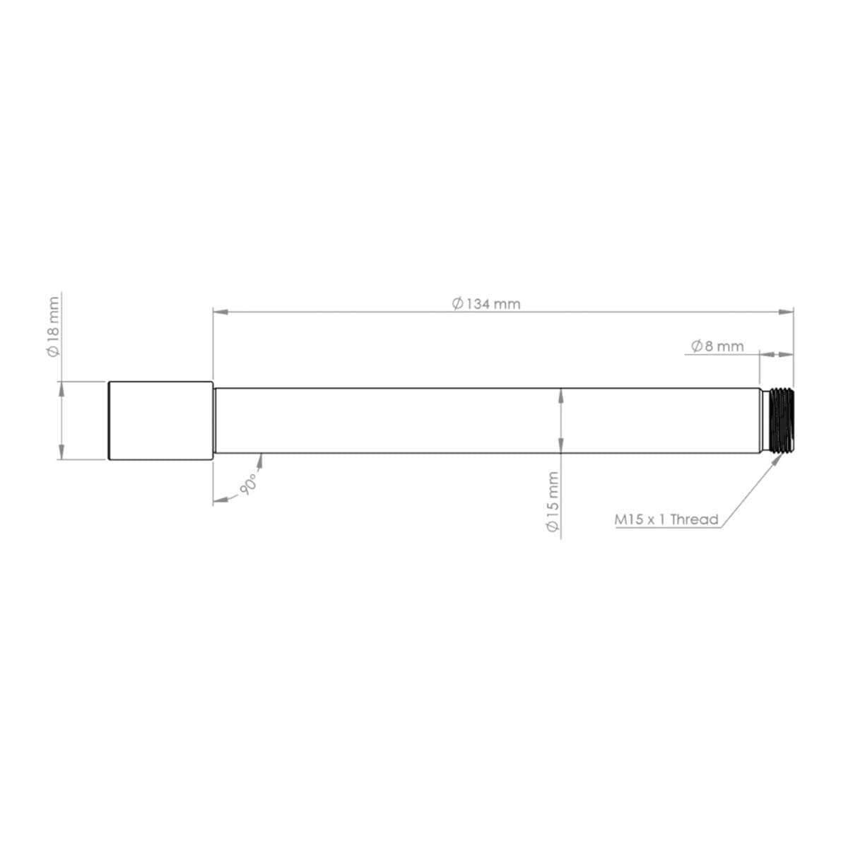 Axe de Roue Avant BURGTEC pour Fourches Ôhlins RXF 36 Bleu