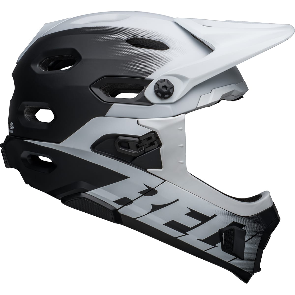 Casque VTT BELL SUPER DH MIPS Noir Matt/Blanc