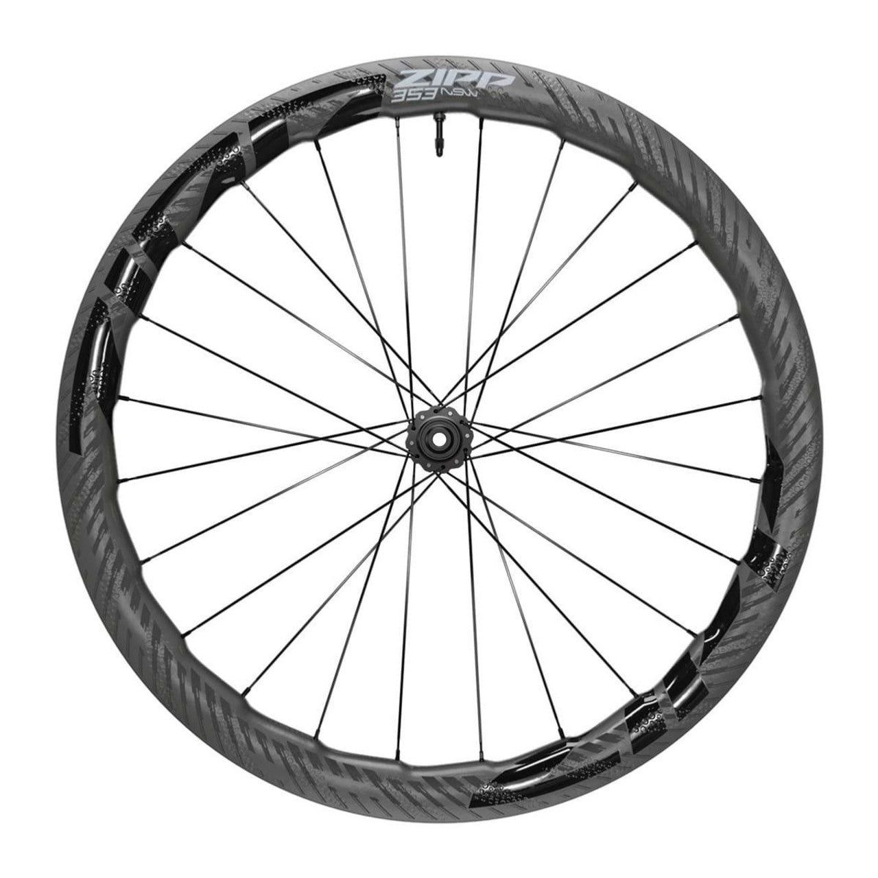 ZIPP 353 NSW DISC tubeless voorwiel met centre lock banden