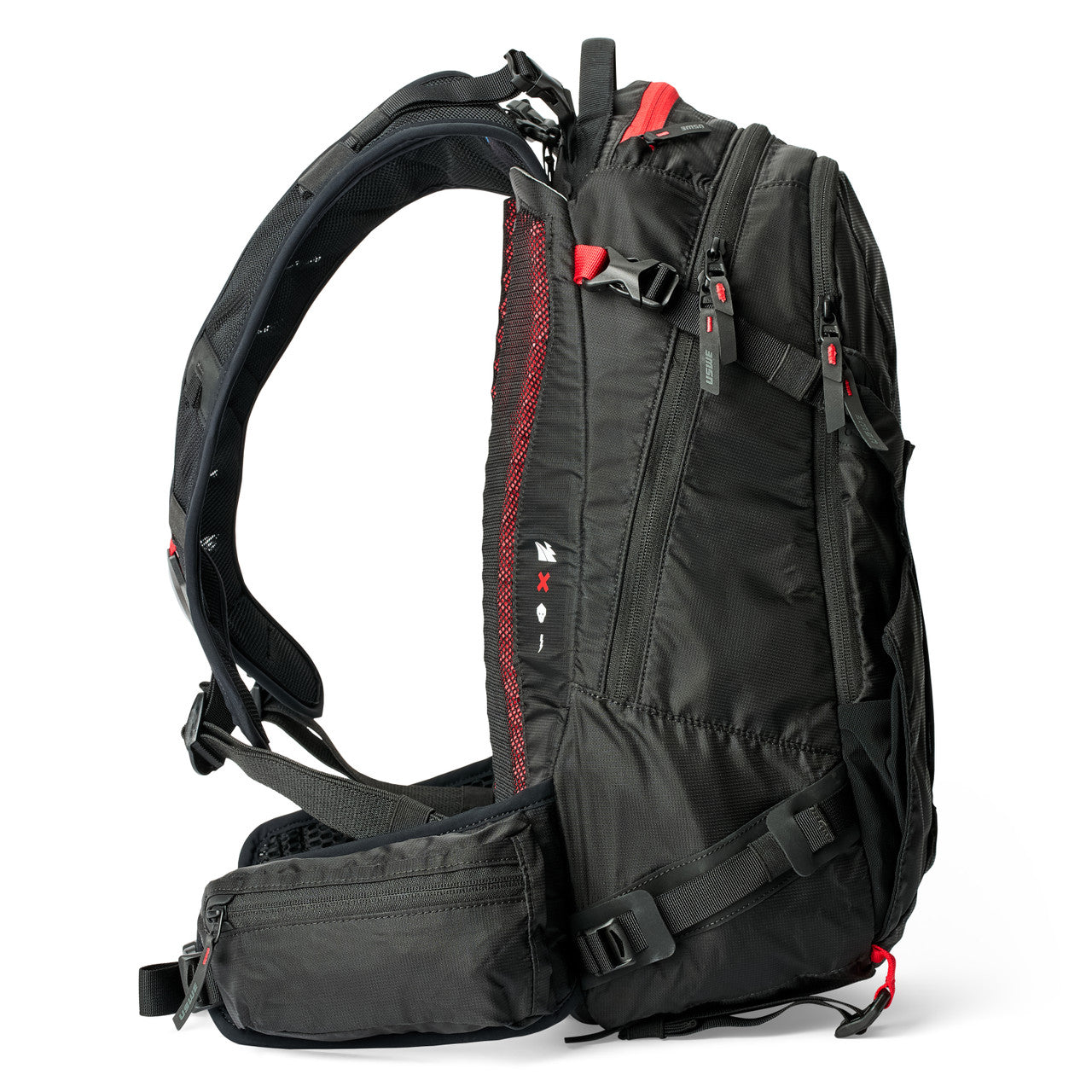 USWE ZIPPERED DAYPACK 25L Rugzak Zwart