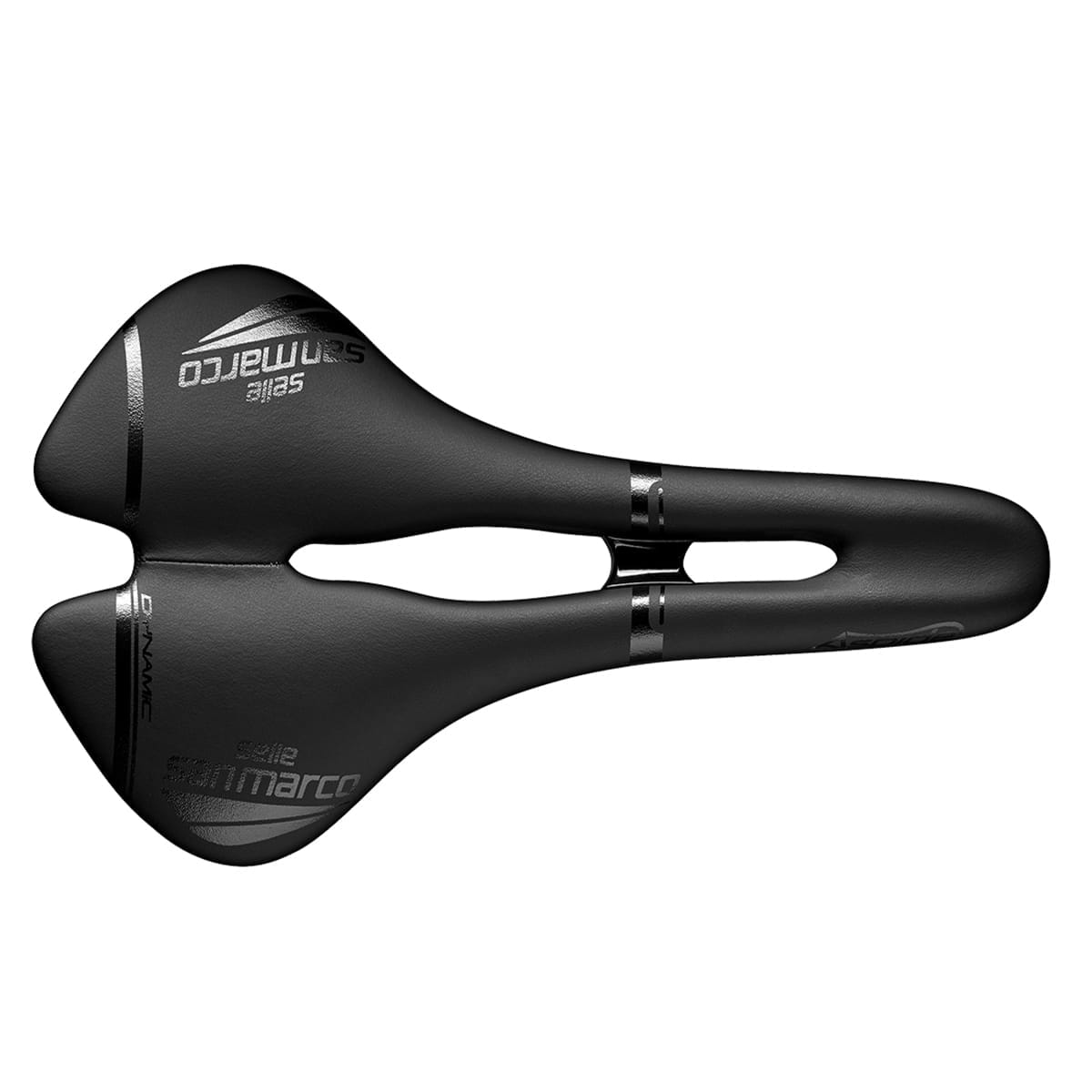 Selle SELLE SAN MARCO ASPIDE DYNAMIC OPEN FIT WIDE Rails Manganèse Noir